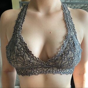 Gray Racerback Bralette